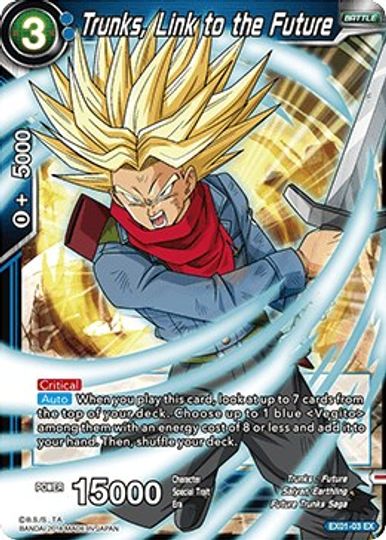 Trunks, Link to the Future (EX01-03) [Mighty Heroes] | Mindsight Gaming