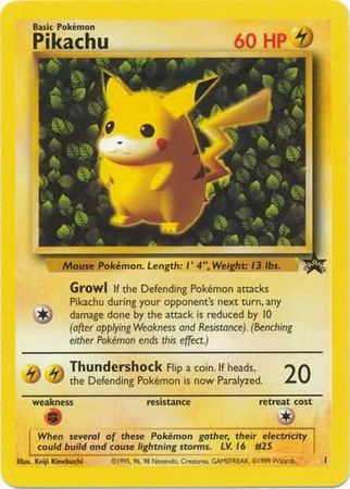 Pikachu (1) (Promo) [Wizards of the Coast: Black Star Promos] | Mindsight Gaming