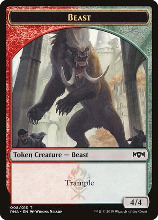 Beast Token [Ravnica Allegiance Tokens] | Mindsight Gaming