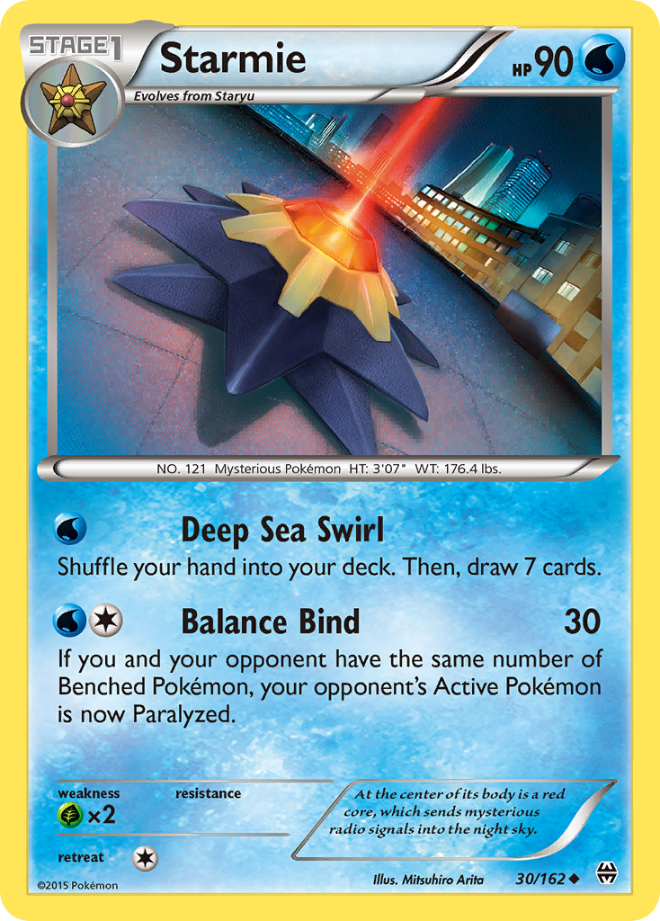 Starmie (30/162) [XY: BREAKthrough] | Mindsight Gaming