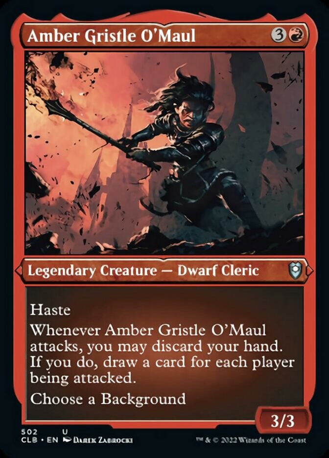 Amber Gristle O'Maul (Foil Etched) [Commander Legends: Battle for Baldur's Gate] | Mindsight Gaming