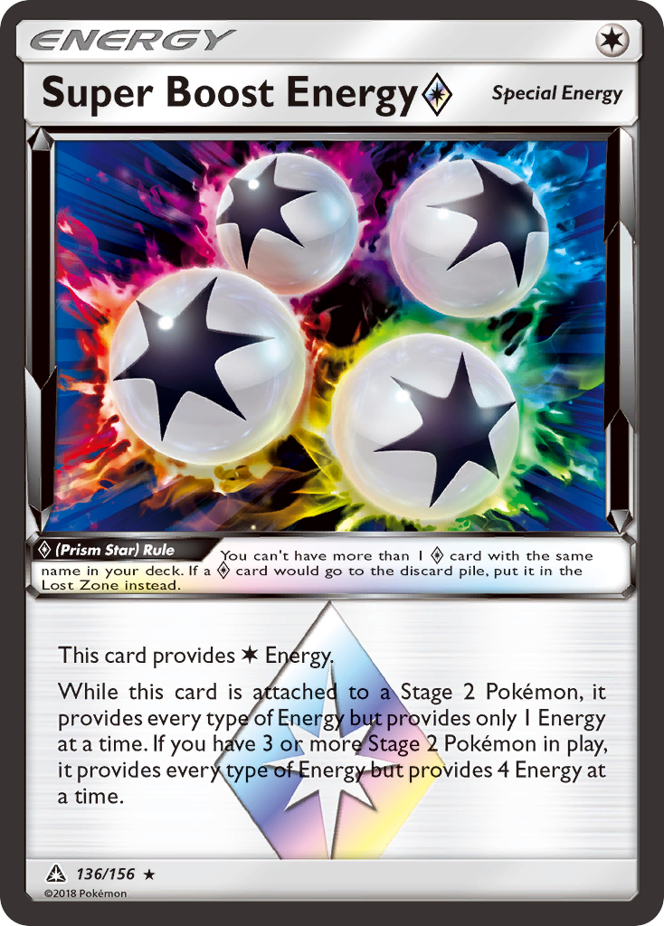 Super Boost Energy (136/156) (Prism Star) [Sun & Moon: Ultra Prism] | Mindsight Gaming