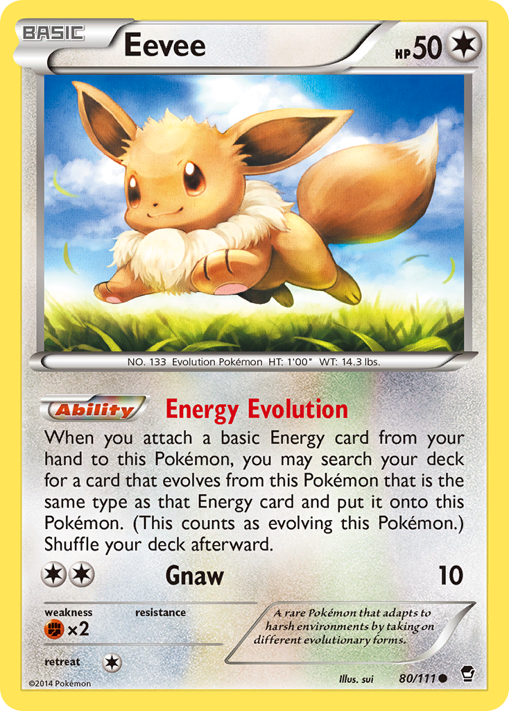 Eevee (80/111) [XY: Furious Fists] | Mindsight Gaming