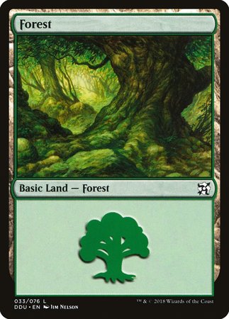 Forest (33) [Duel Decks: Elves vs. Inventors] | Mindsight Gaming