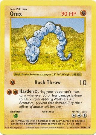 Onix (56/102) [Base Set Shadowless Unlimited] | Mindsight Gaming