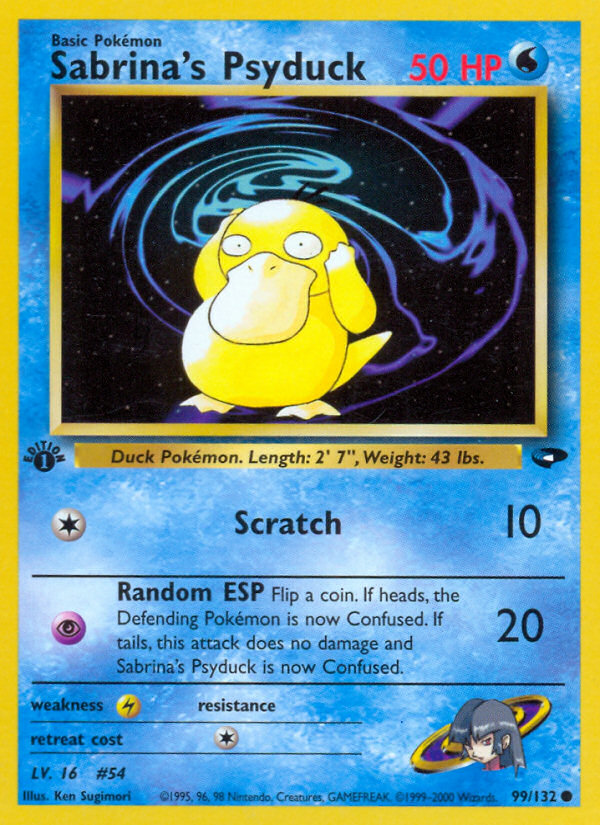 Sabrina's Psyduck (99/132) [Gym Challenge 1st Edition] | Mindsight Gaming