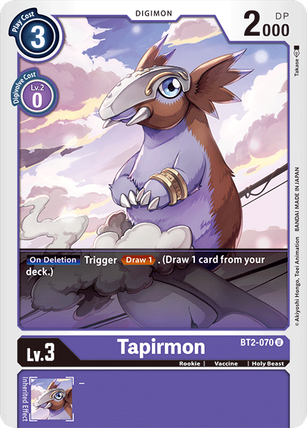 Tapirmon [BT2-070] [Release Special Booster Ver.1.0] | Mindsight Gaming