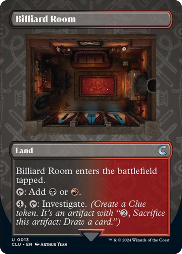 Billiard Room (Borderless) [Ravnica: Clue Edition] | Mindsight Gaming