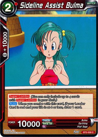 Sideline Assist Bulma (BT5-008) [Miraculous Revival] | Mindsight Gaming