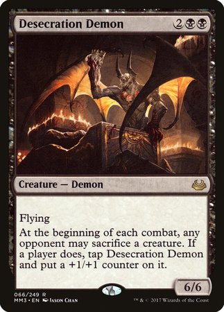 Desecration Demon [Modern Masters 2017] | Mindsight Gaming