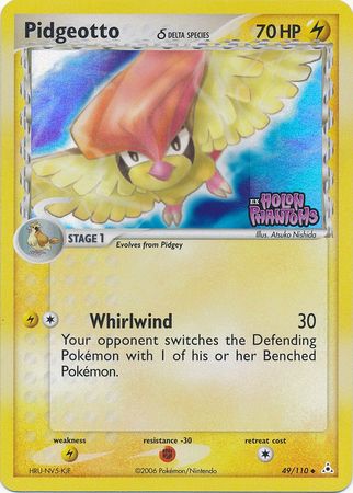 Pidgeotto (49/110) (Delta Species) (Stamped) [EX: Holon Phantoms] | Mindsight Gaming