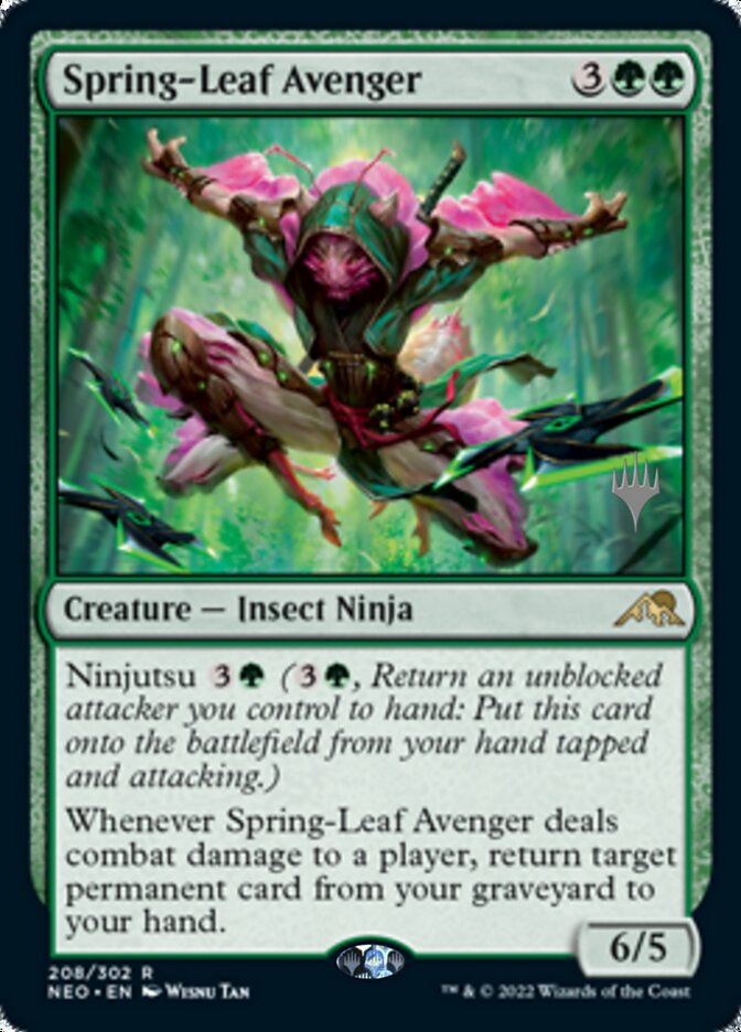 Spring-Leaf Avenger (Promo Pack) [Kamigawa: Neon Dynasty Promos] | Mindsight Gaming