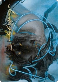 Bind the Monster Art Card (Gold-Stamped Signature) [Kaldheim: Art Series] | Mindsight Gaming