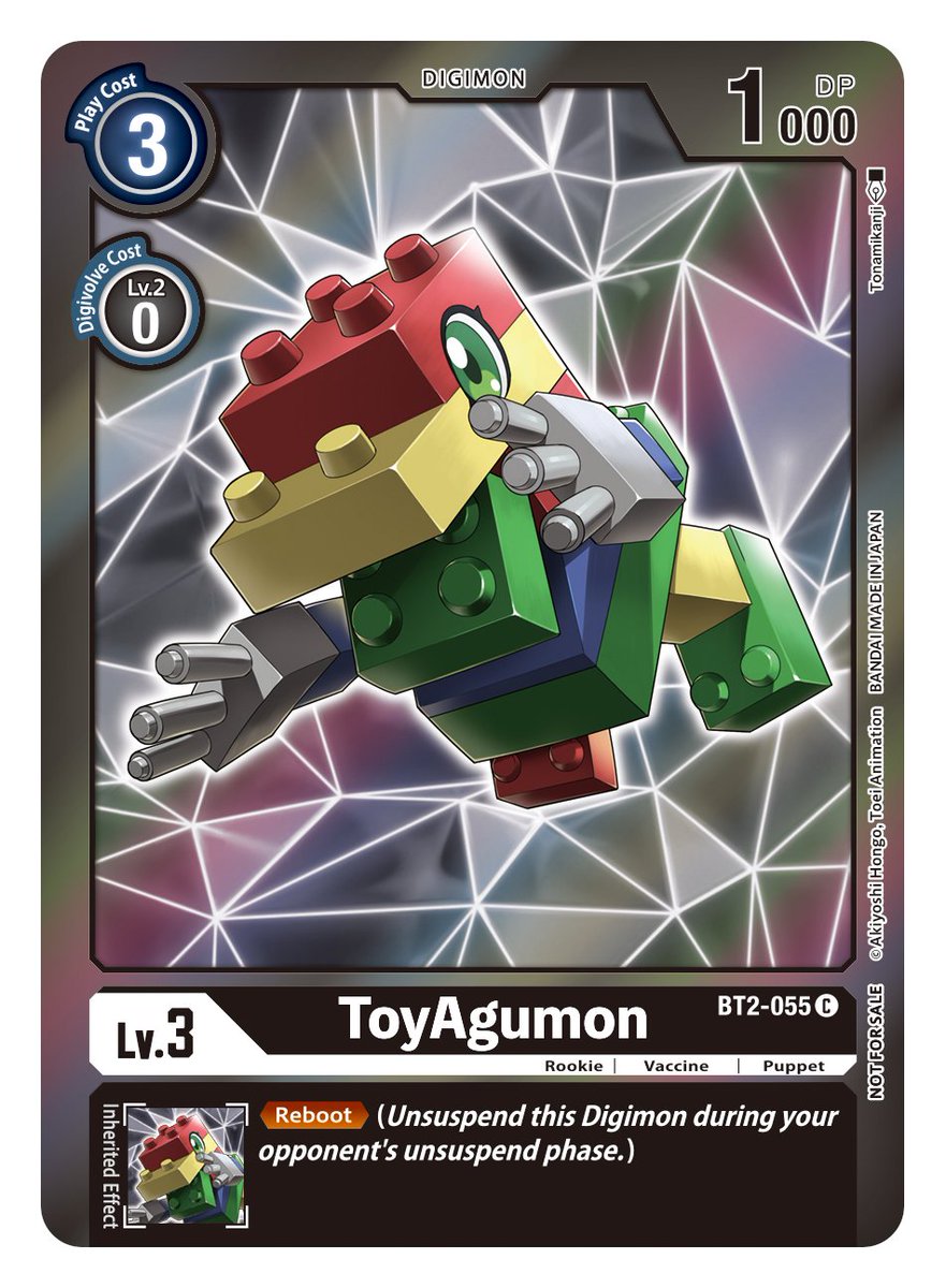 ToyAgumon [BT2-055] (Event Pack 2) [Release Special Booster Ver.1.0] | Mindsight Gaming