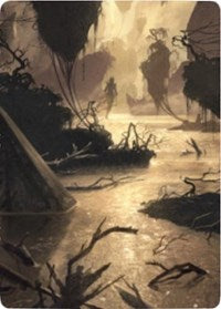 Murkwater Pathway Art Card [Zendikar Rising Art Series] | Mindsight Gaming