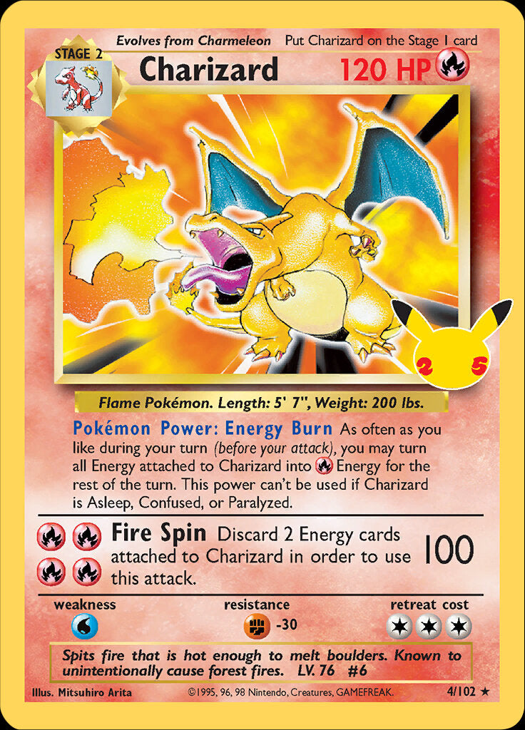 Charizard (4/102) [Celebrations: 25th Anniversary - Classic Collection] | Mindsight Gaming