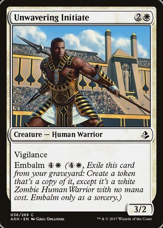 Unwavering Initiate [Amonkhet] | Mindsight Gaming