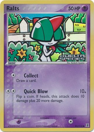 Ralts (81/113) (Stamped) [EX: Delta Species] | Mindsight Gaming