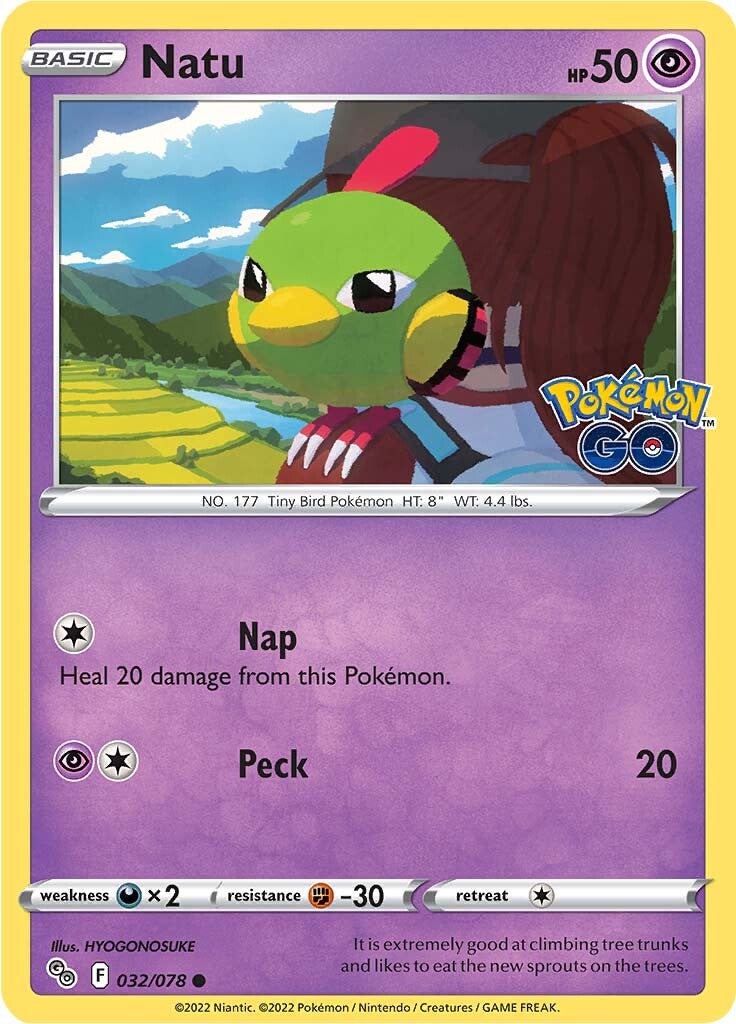 Natu (032/078) [Pokémon GO] | Mindsight Gaming