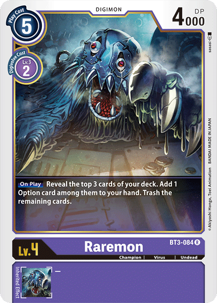 Raremon [BT3-084] [Release Special Booster Ver.1.0] | Mindsight Gaming