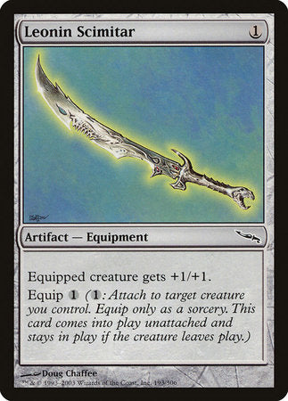 Leonin Scimitar [Mirrodin] | Mindsight Gaming