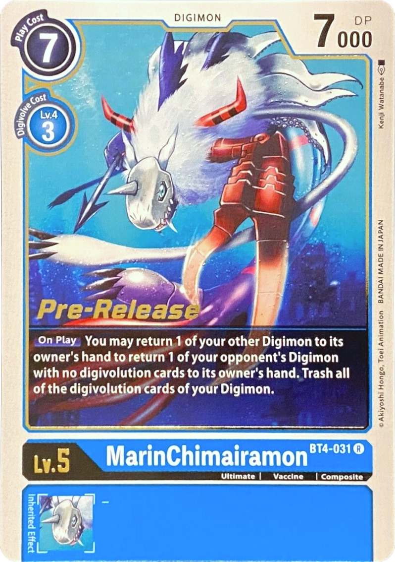 MarinChimairamon [BT4-031] [Great Legend Pre-Release Promos] | Mindsight Gaming