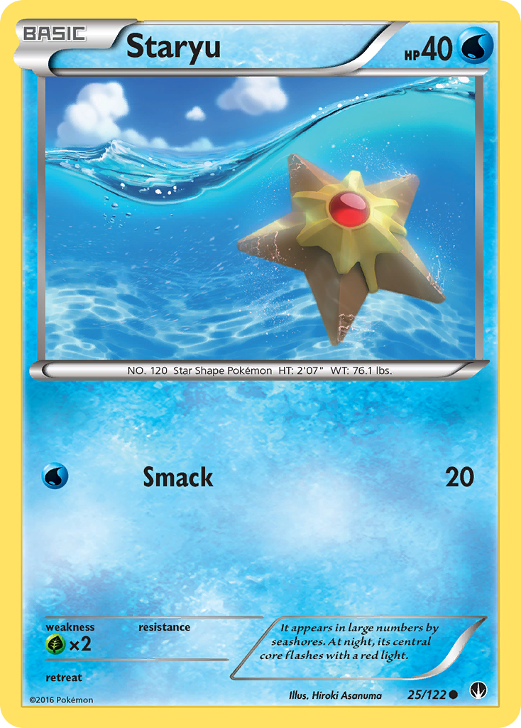 Staryu (25/122) [XY: BREAKpoint] | Mindsight Gaming