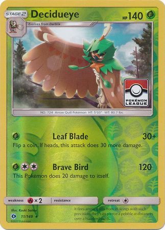 Decidueye (11/149) (League Promo) [Sun & Moon: Base Set] | Mindsight Gaming