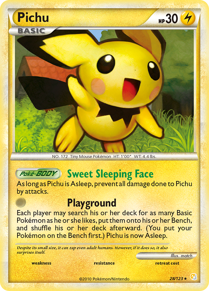 Pichu (28/123) [HeartGold & SoulSilver: Base Set] | Mindsight Gaming