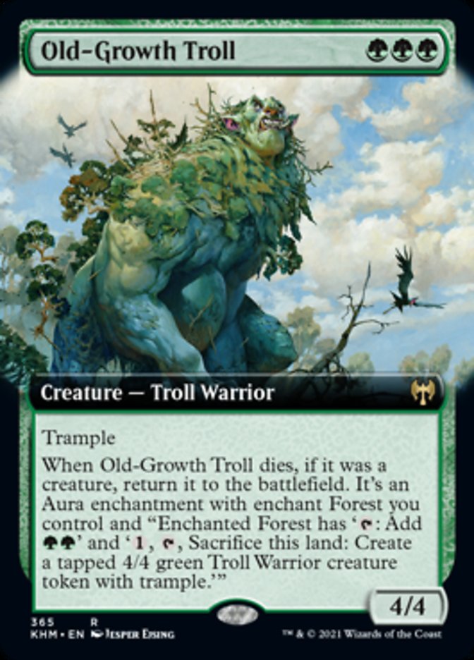 Old-Growth Troll (Extended Art) [Kaldheim] | Mindsight Gaming