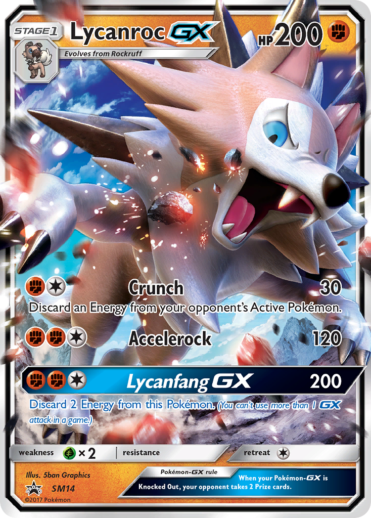 Lycanroc GX (SM14) [Sun & Moon: Black Star Promos] | Mindsight Gaming