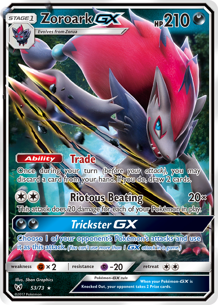 Zoroark GX (53/73) [Sun & Moon: Shining Legends] | Mindsight Gaming