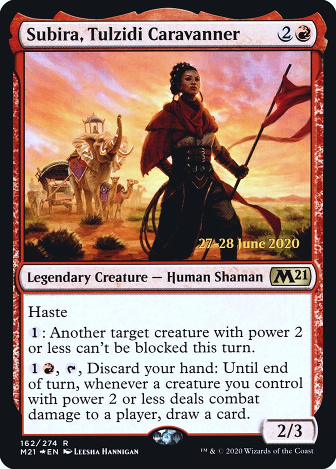 Subira, Tulzidi Caravanner  [Core Set 2021 Prerelease Promos] | Mindsight Gaming