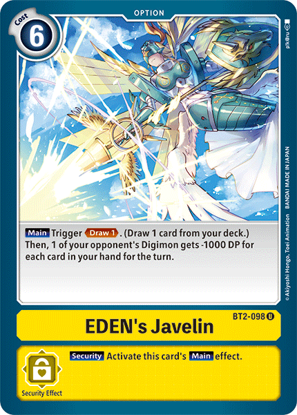 Eden's Javelin [BT2-098] [Release Special Booster Ver.1.5] | Mindsight Gaming