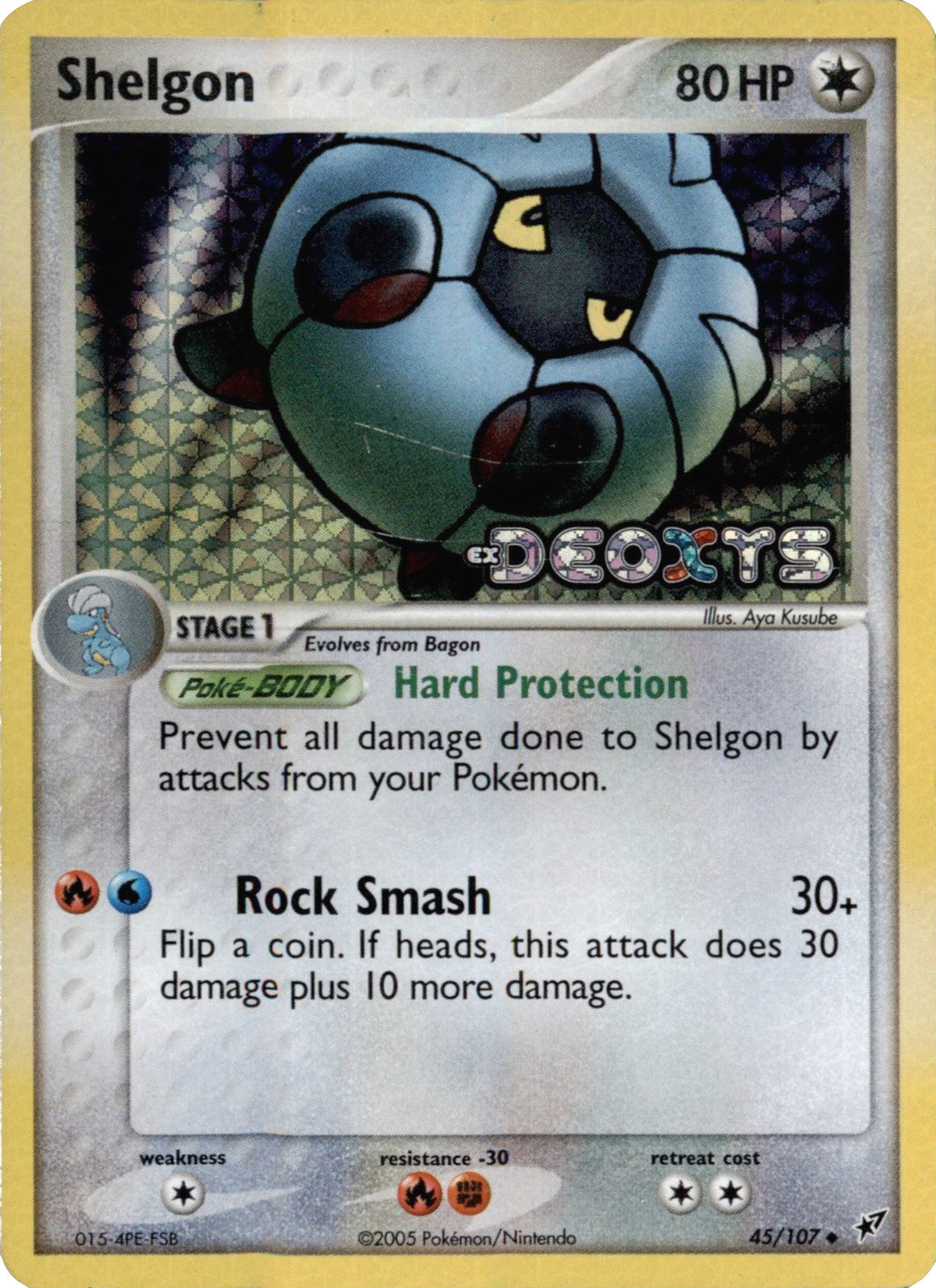 Shelgon (45/107) (Stamped) [EX: Deoxys] | Mindsight Gaming