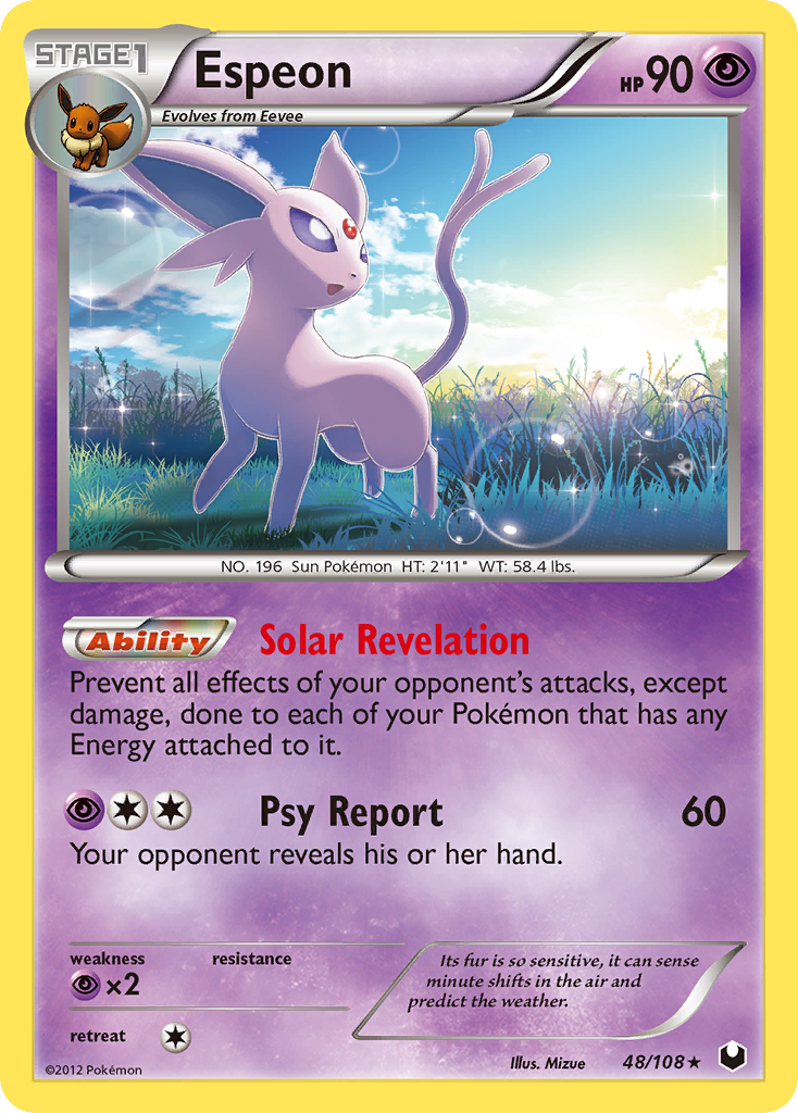 Espeon (48/108) [Black & White: Dark Explorers] | Mindsight Gaming