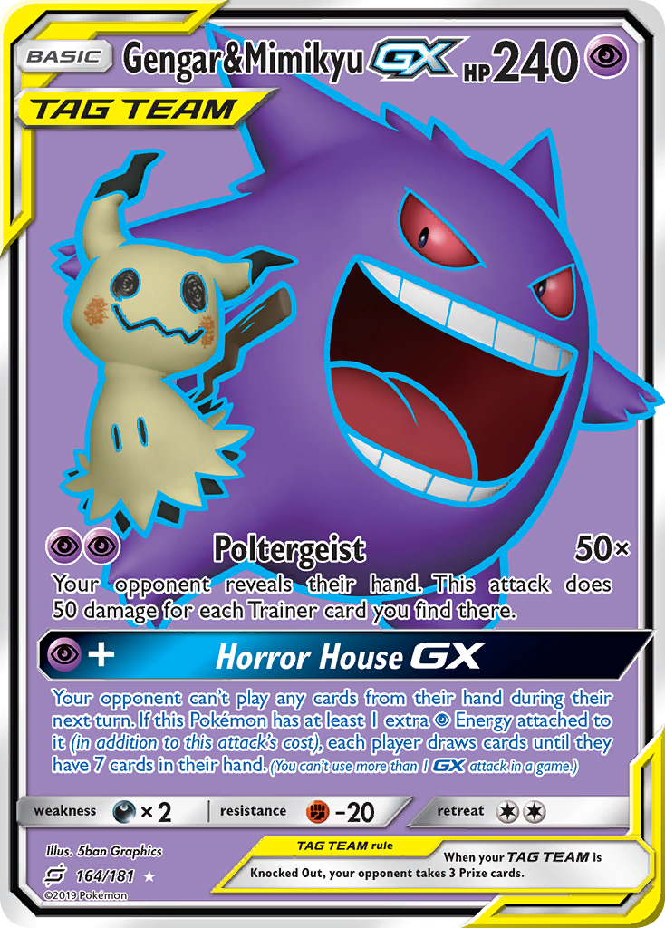 Gengar & Mimikyu GX (164/181) [Sun & Moon: Team Up] | Mindsight Gaming