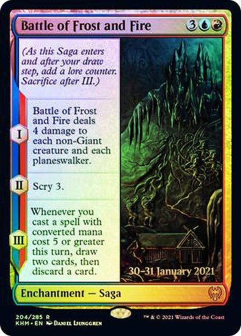 Battle of Frost and Fire [Kaldheim Prerelease Promos] | Mindsight Gaming