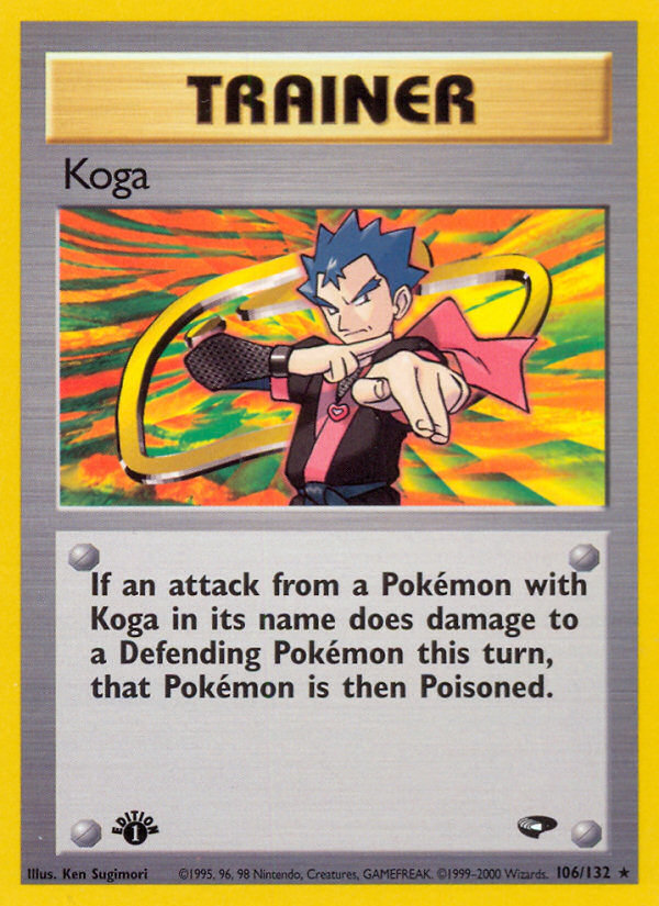 Koga (106/132) [Gym Challenge 1st Edition] | Mindsight Gaming