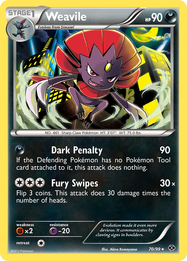 Weavile (70/99) [Black & White: Next Destinies] | Mindsight Gaming