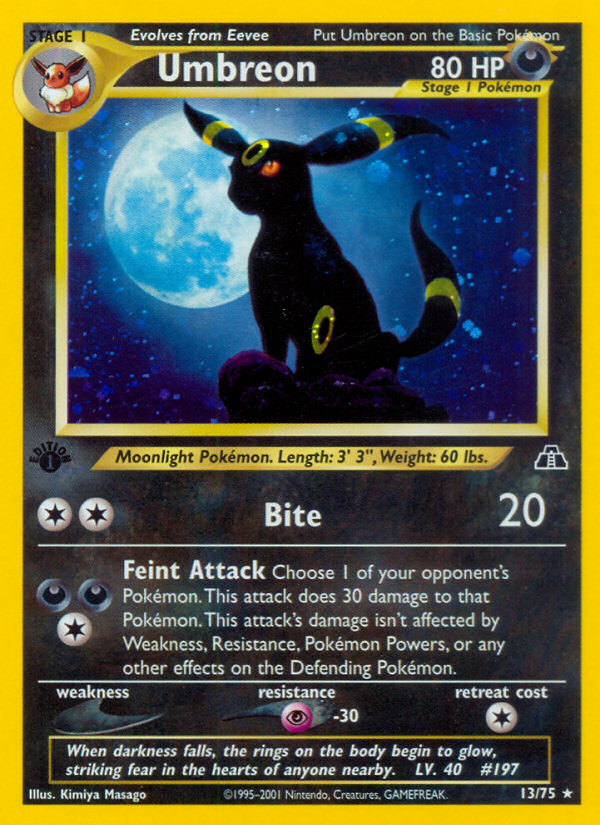 Umbreon (13/75) [Neo Discovery 1st Edition] | Mindsight Gaming