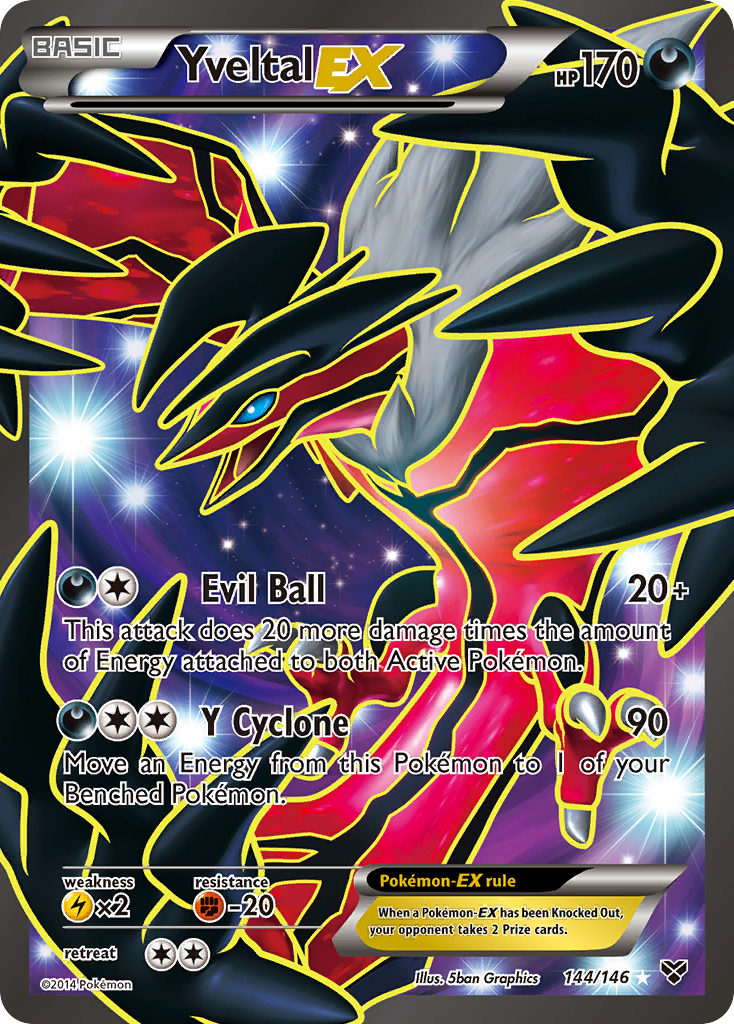 Yveltal EX (144/146) [XY: Base Set] | Mindsight Gaming