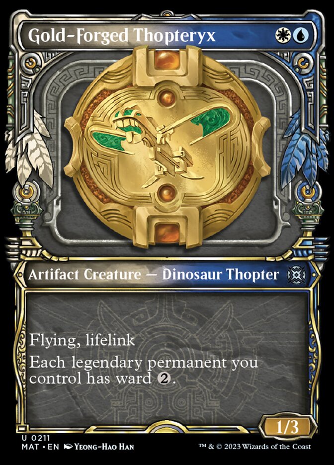 Gold-Forged Thopteryx (Showcase Halo Foil) [March of the Machine: The Aftermath] | Mindsight Gaming