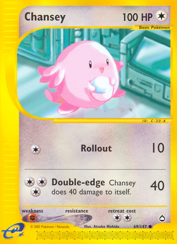 Chansey (69/147) [Aquapolis] | Mindsight Gaming