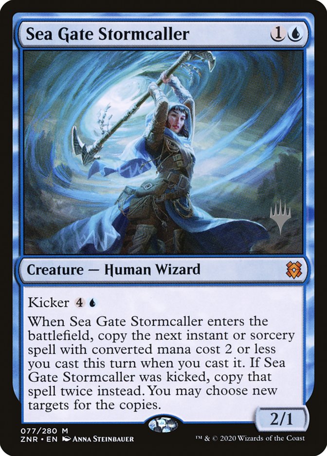 Sea Gate Stormcaller (Promo Pack) [Zendikar Rising Promos] | Mindsight Gaming