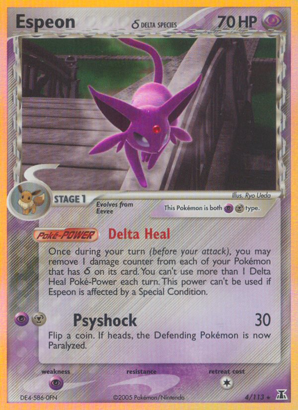 Espeon (4/113)(Delta Species) [EX: Delta Species] | Mindsight Gaming