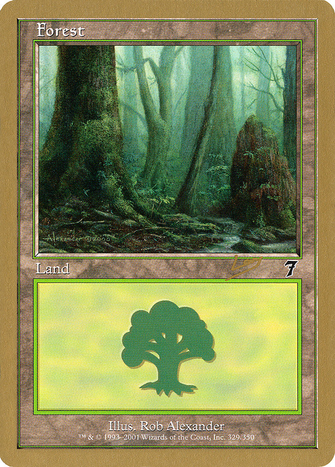 Forest (rl329) (Raphael Levy) [World Championship Decks 2002] | Mindsight Gaming