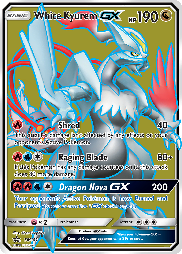 White Kyurem GX (SM141) [Sun & Moon: Black Star Promos] | Mindsight Gaming