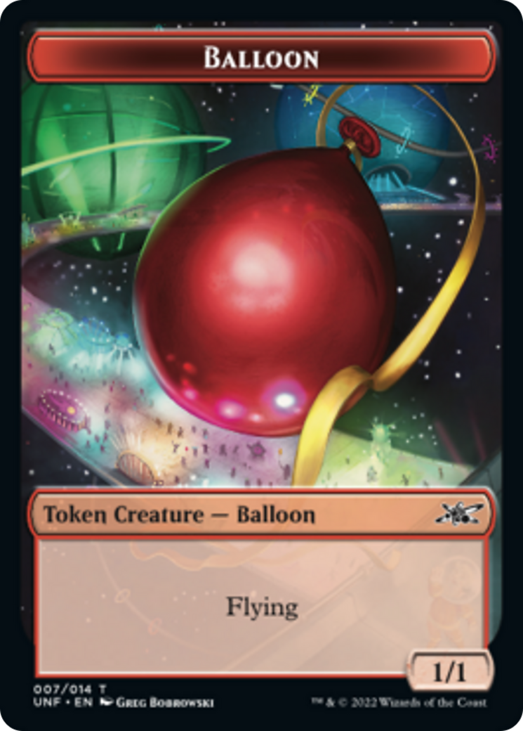 Clown Robot (002) // Balloon Double-sided Token [Unfinity Tokens] | Mindsight Gaming