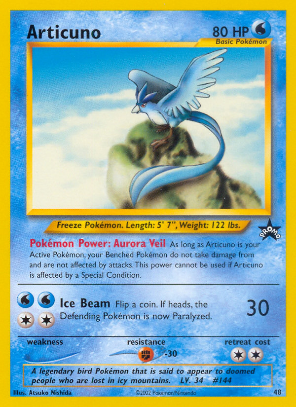 Articuno (48) [Wizards of the Coast: Black Star Promos] | Mindsight Gaming